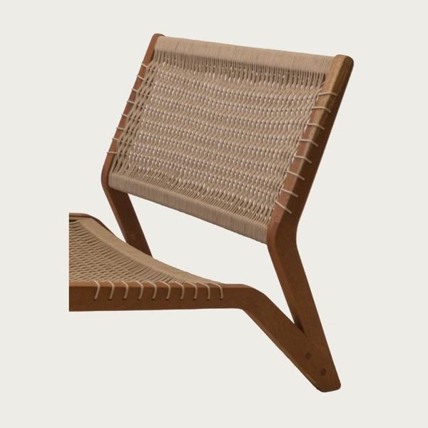 Sillón bajo tejido